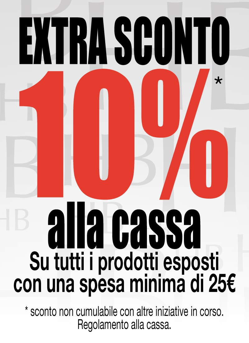 EXTRA SCONTO 10% anno 2018