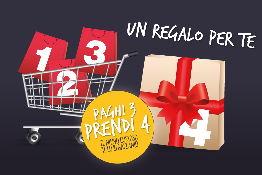 PAGHI 3 PRENDI 4